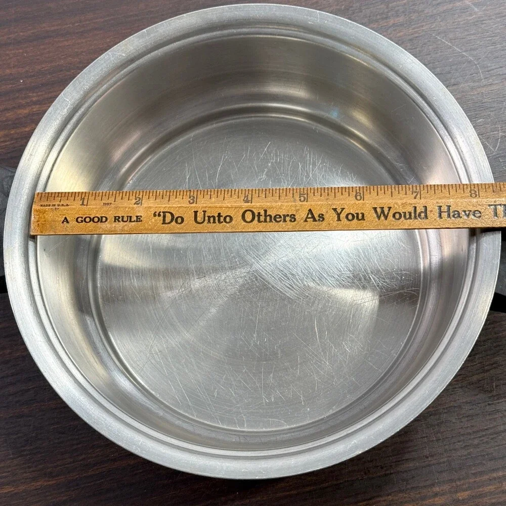 Rena Ware 3 Ply 18-8 Stainless Steel 2 Quart Saucepan Pot Made in USA Vintage